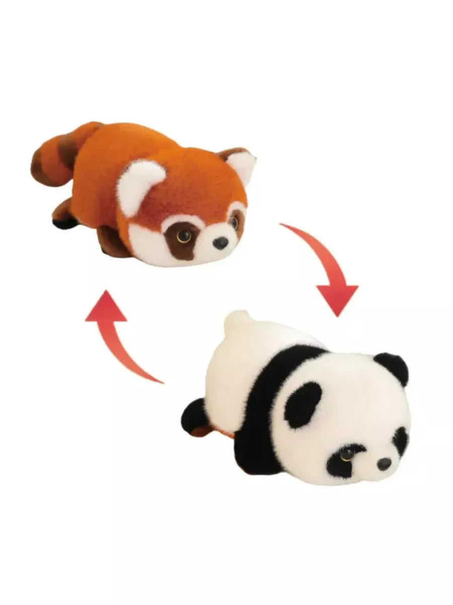 2-in-1 Reversible Mini Panda (Red Panda to Black Panda)