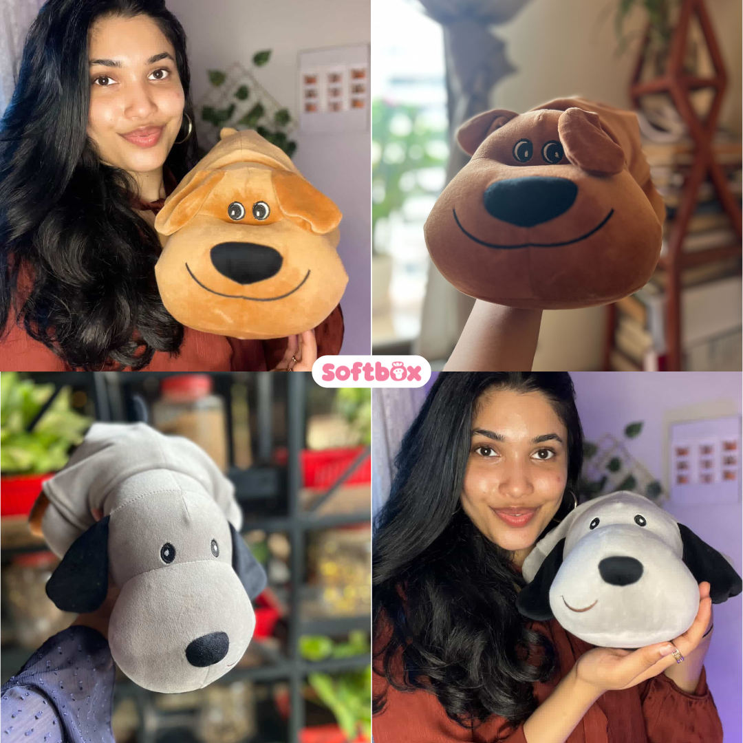 2-in-1 Reversible Plush Toys – Panda, Penguin & Dogs (All Variants)