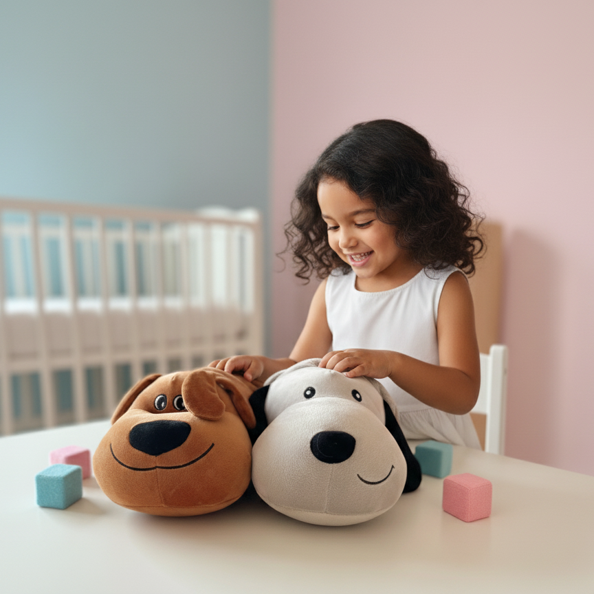 Reversible Puppy Plush